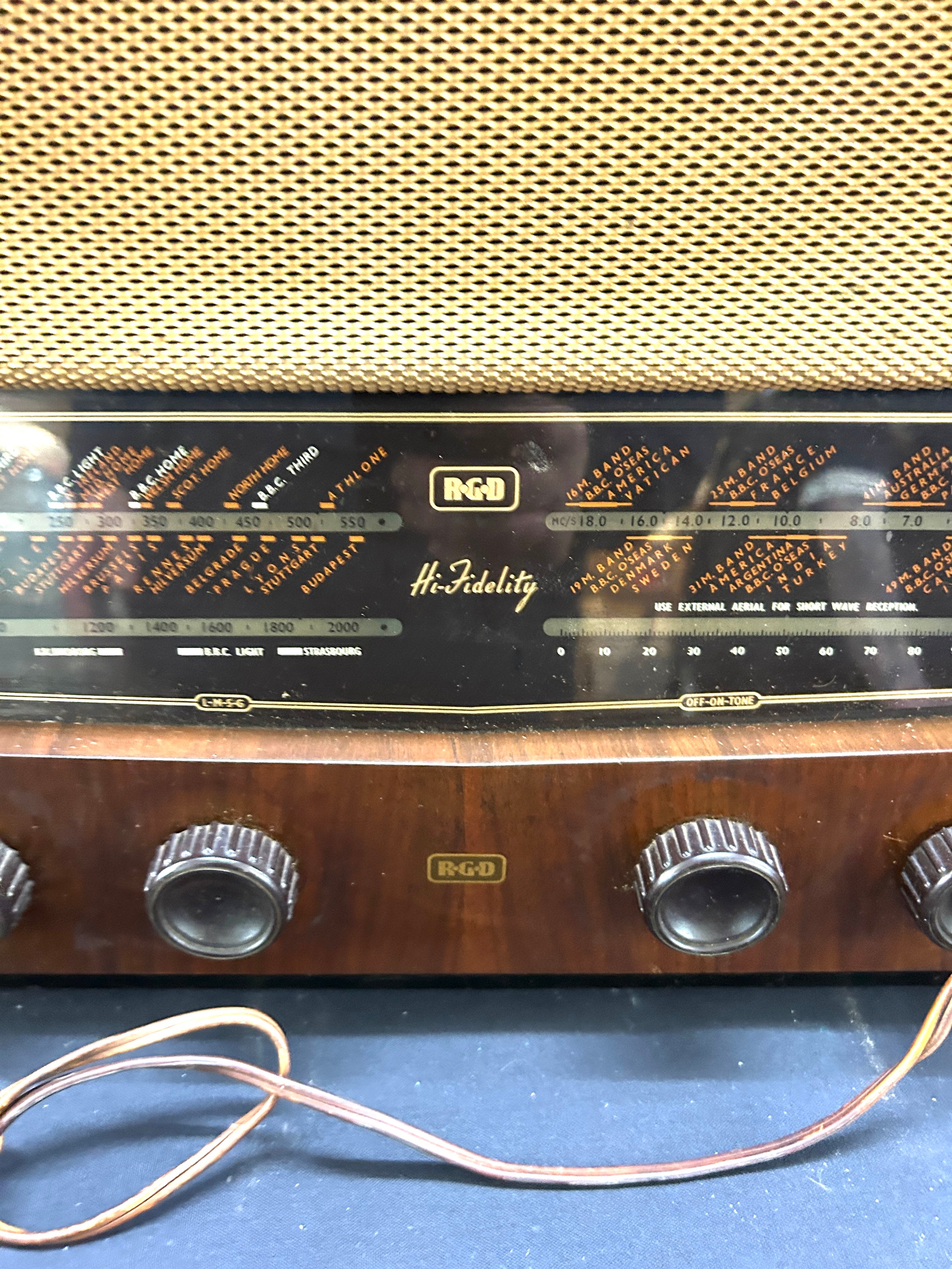 RGB vintage 1950 radio - untested - Image 2 of 3