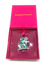 Butler and Wilson Panda Christmas tree brooch