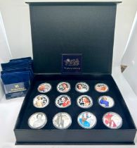 Cased set of her majesty the Queen's 95th birthday portrait / photographic coin collection 1926-2021