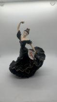 Coalport black flamenco a passion for dance figure, limited edition with COA