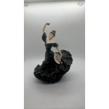 Coalport black flamenco a passion for dance figure, limited edition with COA