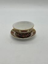 Miniature Royal Crown Derby Imari 1128 bowl and saucer