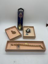 Selection of boxed costume jewellery etc