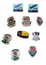 10 x vintage Welsh enamel Butlins badges from 1960 onwards