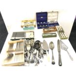 Selection of assorted cutlery includes EPNS etc