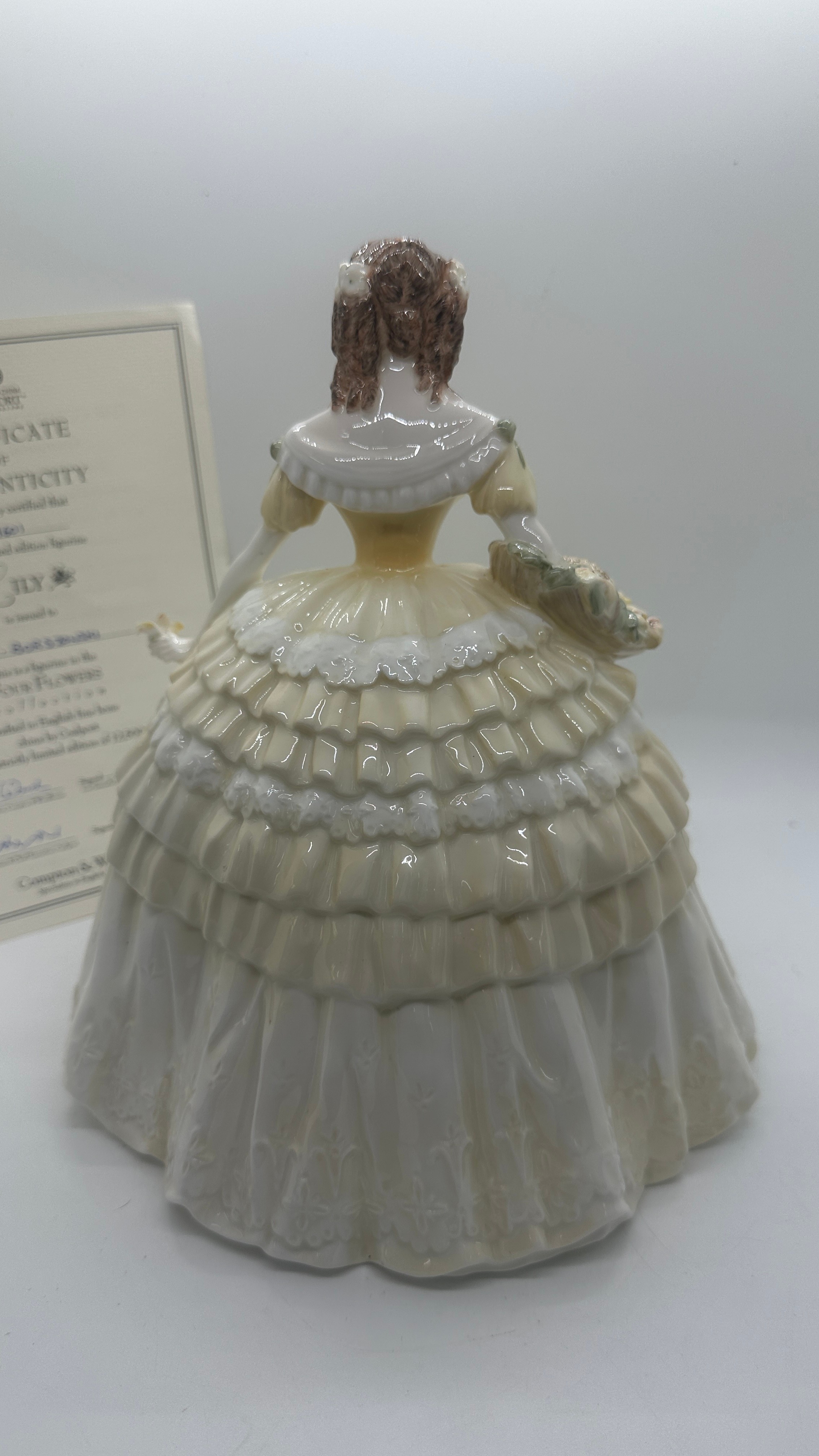 Coalport Large Lily limited edition figure from Four Flowers Collection with COA - Image 2 of 4