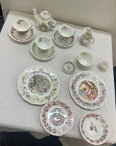 Selection of royal Doulton Bunnykins pottery