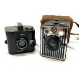 Two vintage cameras one Six-20 Brownie by Kodak and Six-20 bulls eye - untested