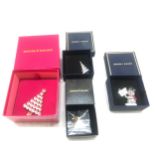 Selection of 4 Butler and Wilson Christmas Brooches