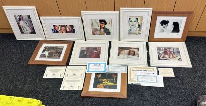 Selection of genuine authentic signed pictures by Julia Roberts and Hugh Grant from various films '