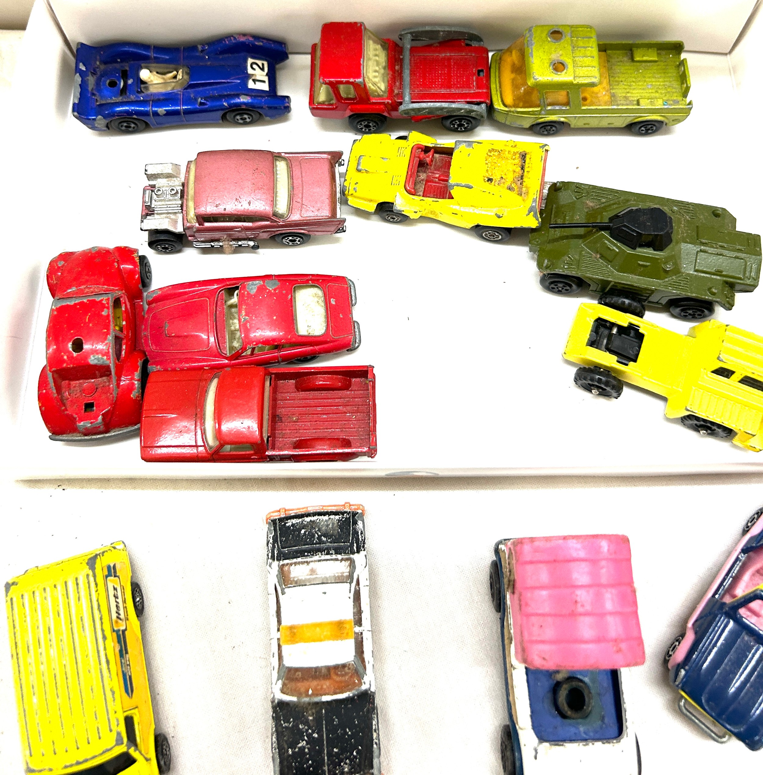 Large selection of vintage dye cast cars includes Matchbox, corgi cars etc - Image 4 of 6