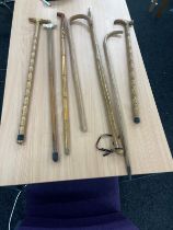 Large selection of vintage and later walking sticks