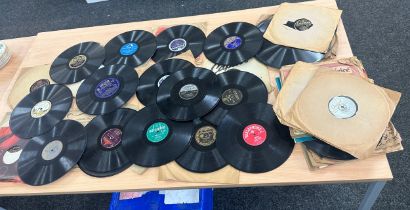 Selection of vintage 78's records to include Elvis etc