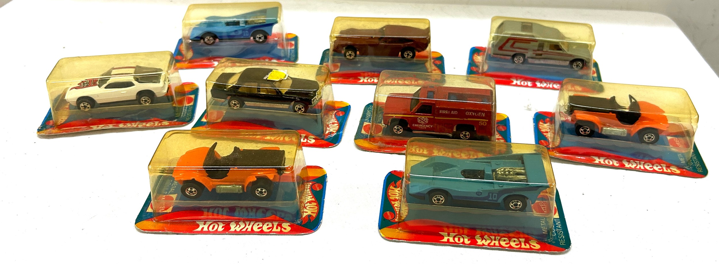 Selection of boxed 1979 hot wheel cars