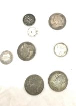 Selection of pre 1900 coins includes 1880, 1896,1898 and 1899 half crowns etc