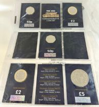 2022 Change checker commemorative five coin set 50p to £5