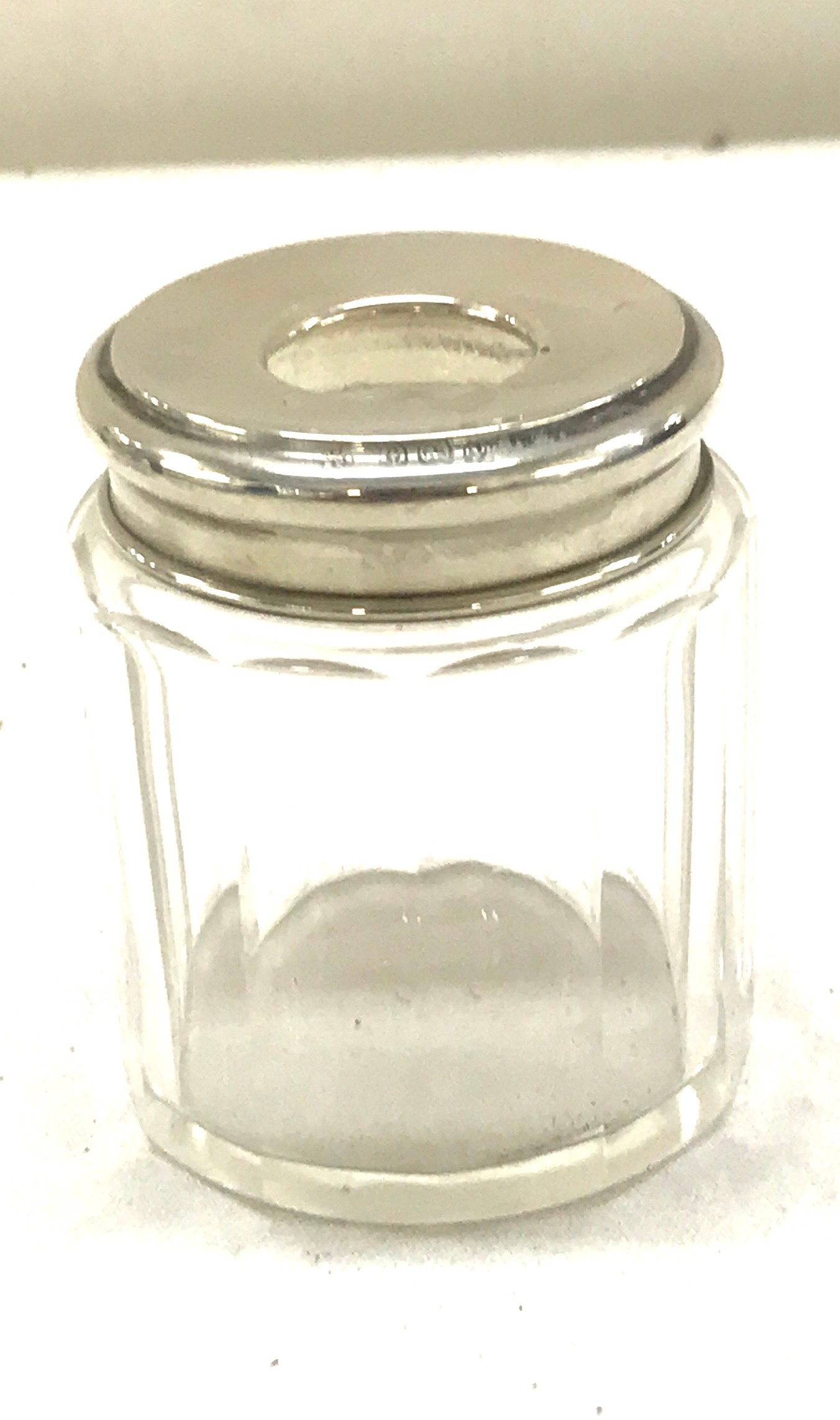 3 Hallmarked silver topped perfume jars - Image 7 of 7