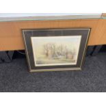 Framed The Old Rectory Lodge print by K.G Summers, signed limited edition number 53/250 measures