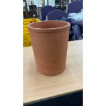 Terracotta plant pot, 15 inches tall, 12 inches diameter