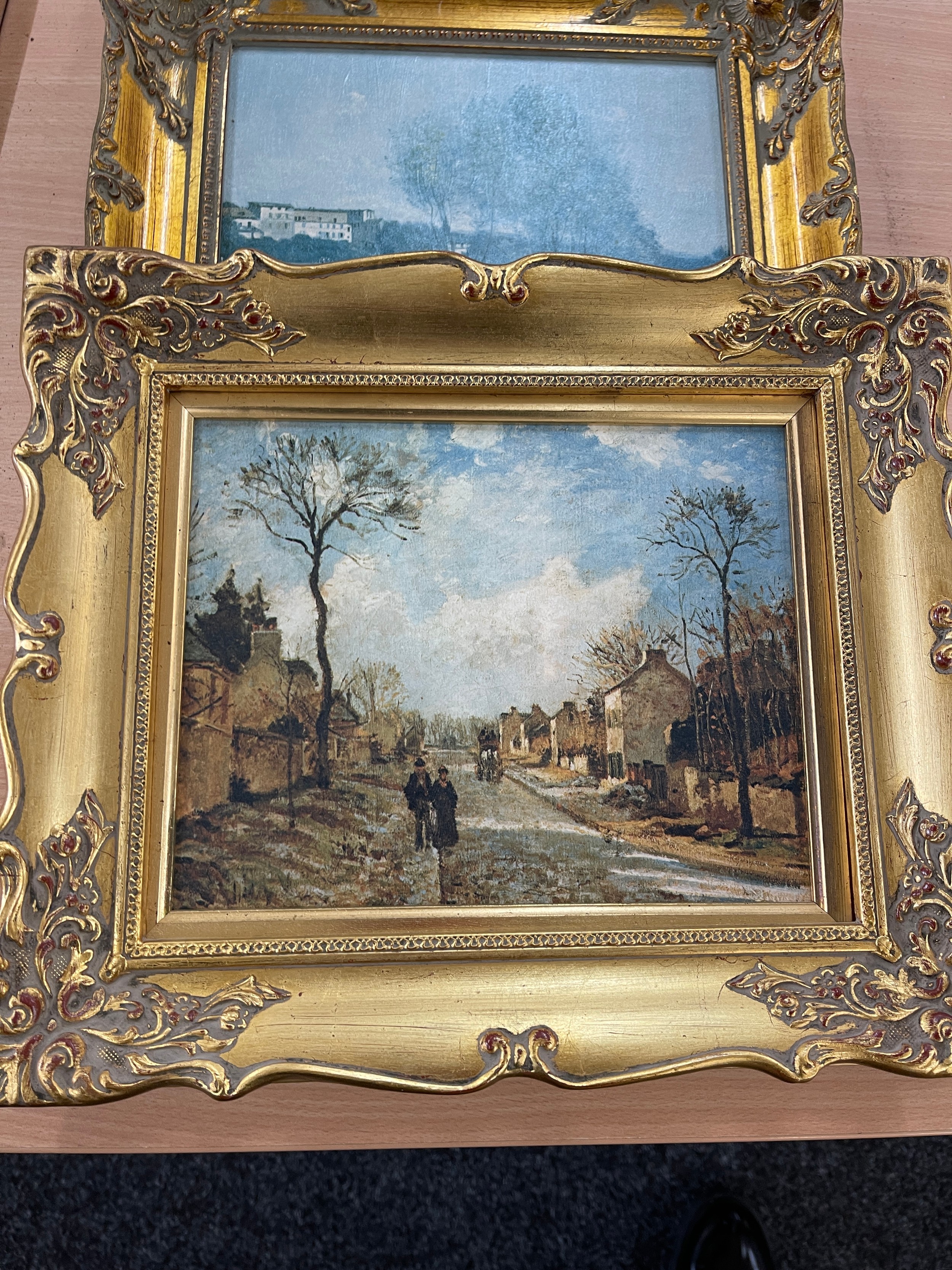 3 Gilt framed prints largest measures approximately 12 inches tall 14 inches wide - Image 2 of 3