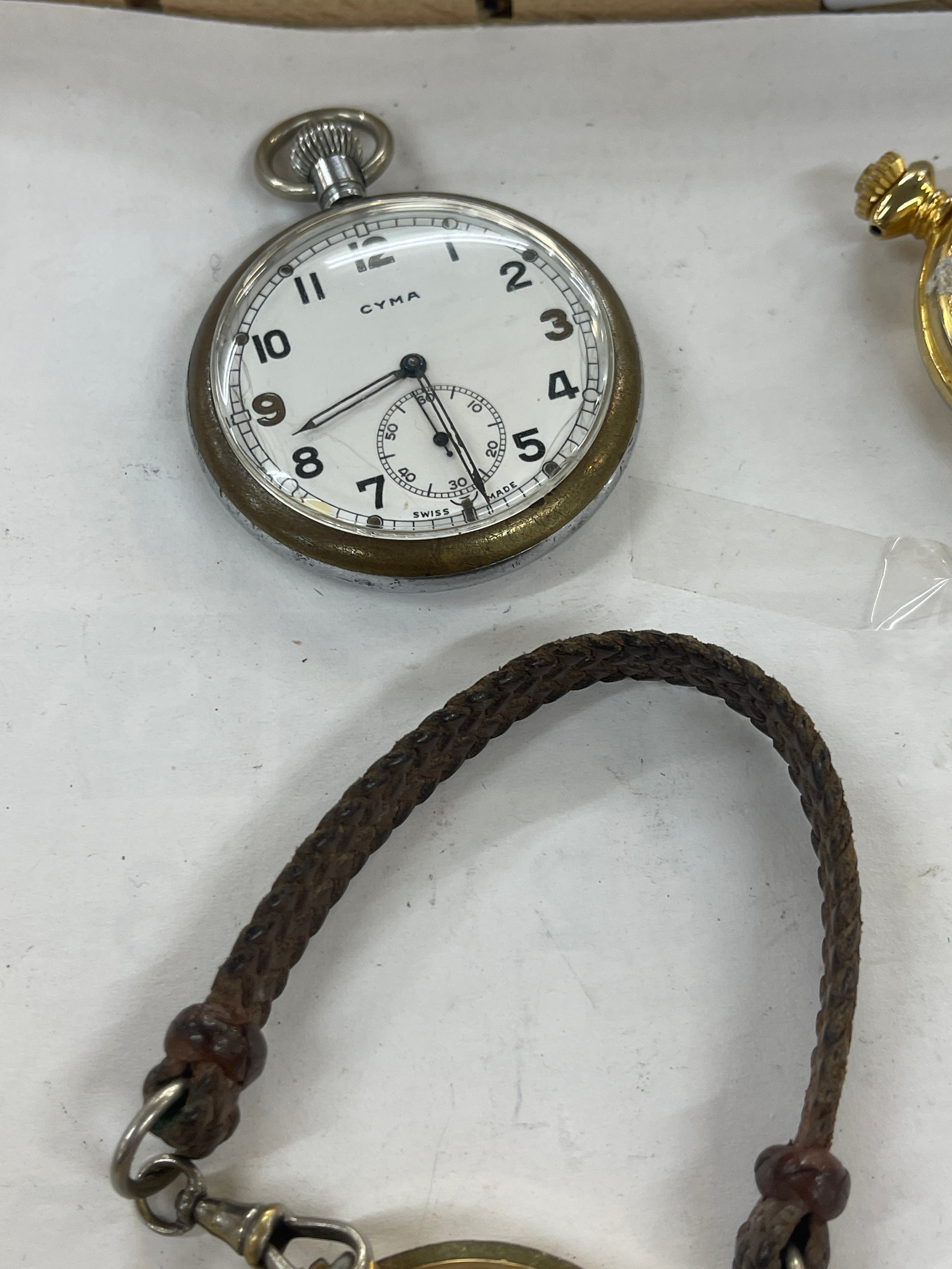 Large selection of vintage and later pocket watches includes Cyma Military pocket watch, Thomas - Image 9 of 11