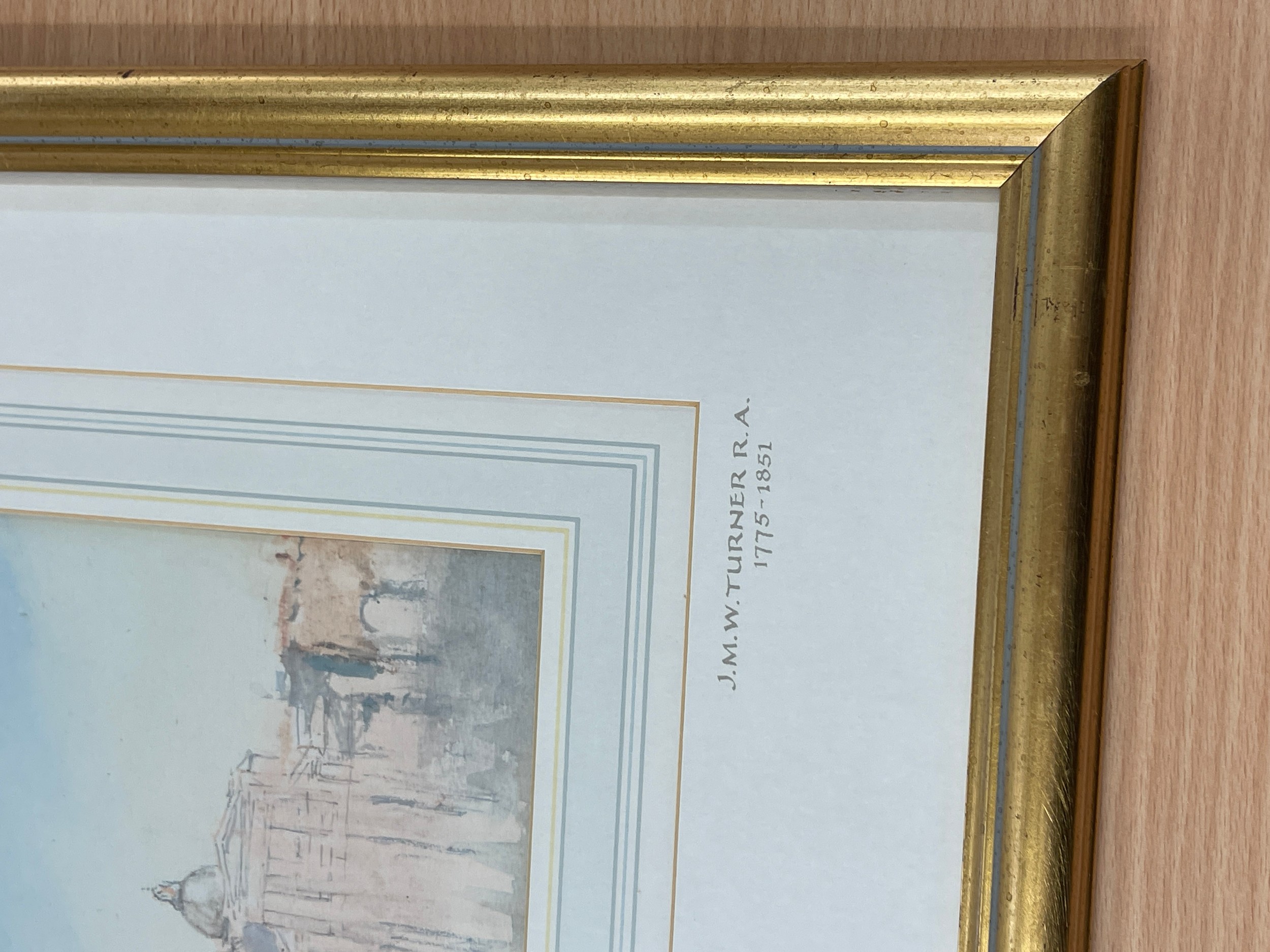 2 Framed prints by J.M.W Turner 15 inches tall 16 inches wide - Image 5 of 5