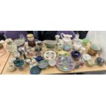 Selection of miscellaneous includes pottery, glass ware etc