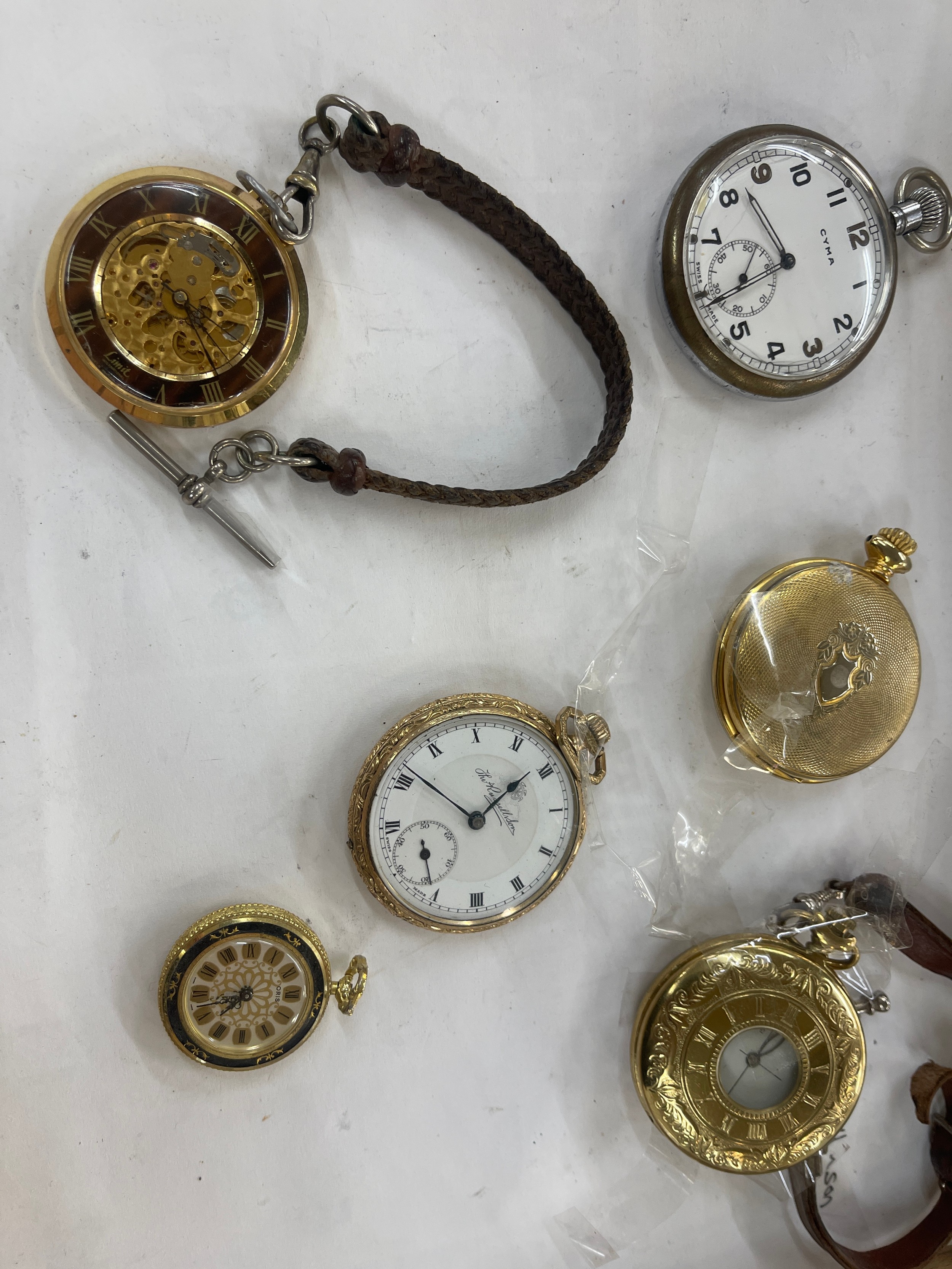 Large selection of vintage and later pocket watches includes Cyma Military pocket watch, Thomas - Image 5 of 11