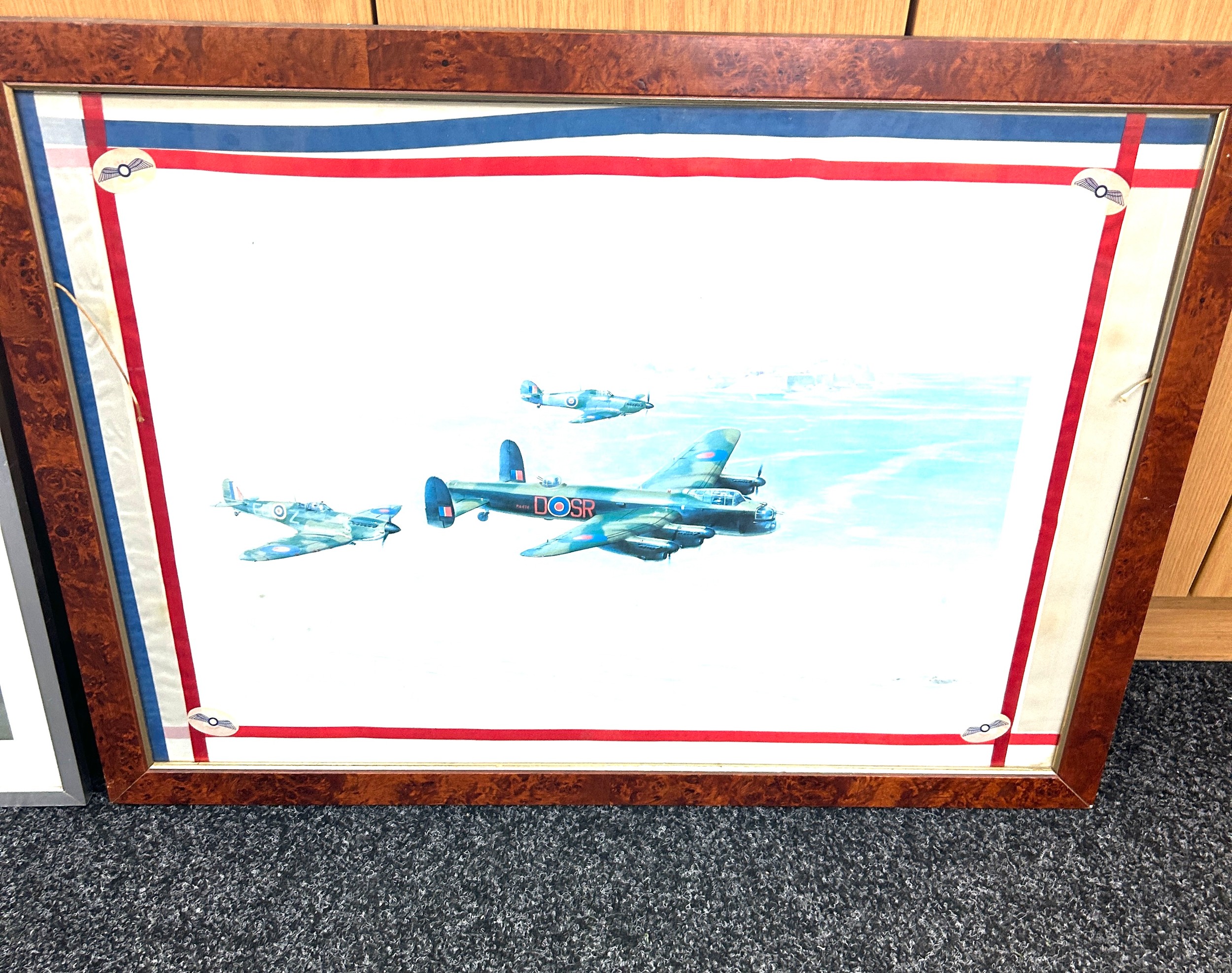 2 framed military prints, one by Maurice Gardner, largest measures Width 30.5 inches, Height 23 - Image 2 of 3