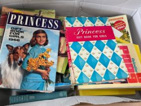 Selection of assorted books includes Princess, Pops, magazines etc