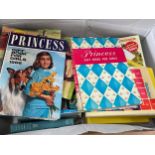 Selection of assorted books includes Princess, Pops, magazines etc