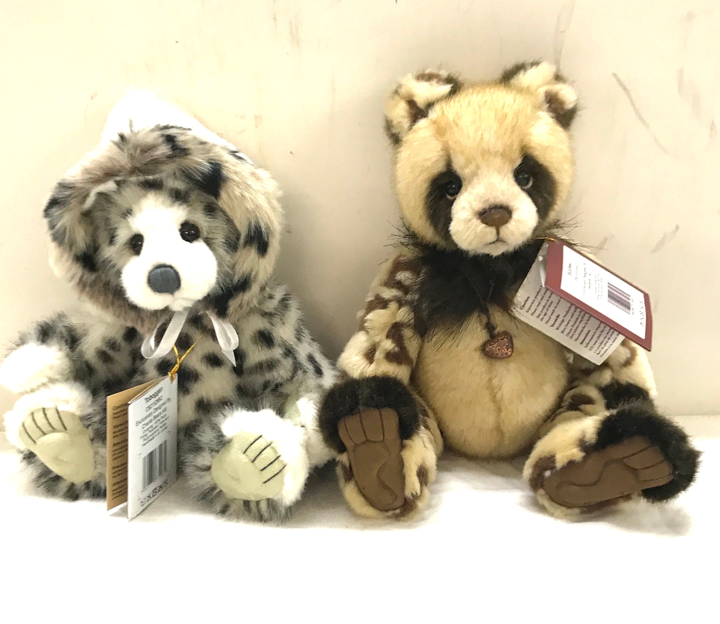 2 Charlie bears includes Eccles and Toboggan