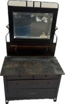 Miniature dresser measures approximately 15 inches tall 10 inches wide 6 inches depth