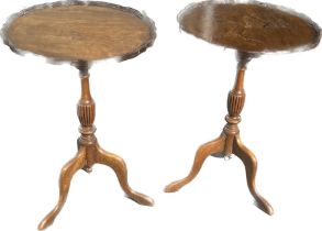 Pair of occasional table approx measurements 25 inches tall by 17 diameter