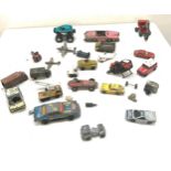 Selection of vintage diecast cars includes Match box and Corgi