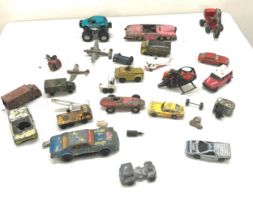 Selection of vintage diecast cars includes Match box and Corgi