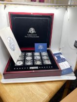 Limited edition World Wide coin set Fabulous 12 Silver collection, all with COAs