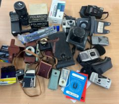 Box of mainly cameras and some other photographic equipment