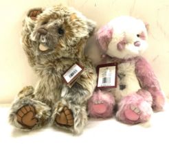 2 Charlie bears includes Chatterbox and Kay