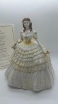 Coalport Large Lily limited edition figure from Four Flowers Collection with COA