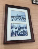 Lowry framed print, called ferry boats and prayer meeting,