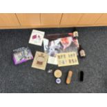 Selection of vintage collectable items to include Bill Maynard signed picture, ale, cigarette