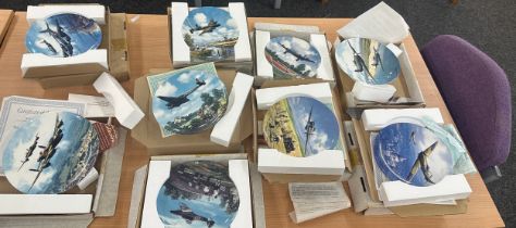 Selection of Royal Doulton aeroplane plates