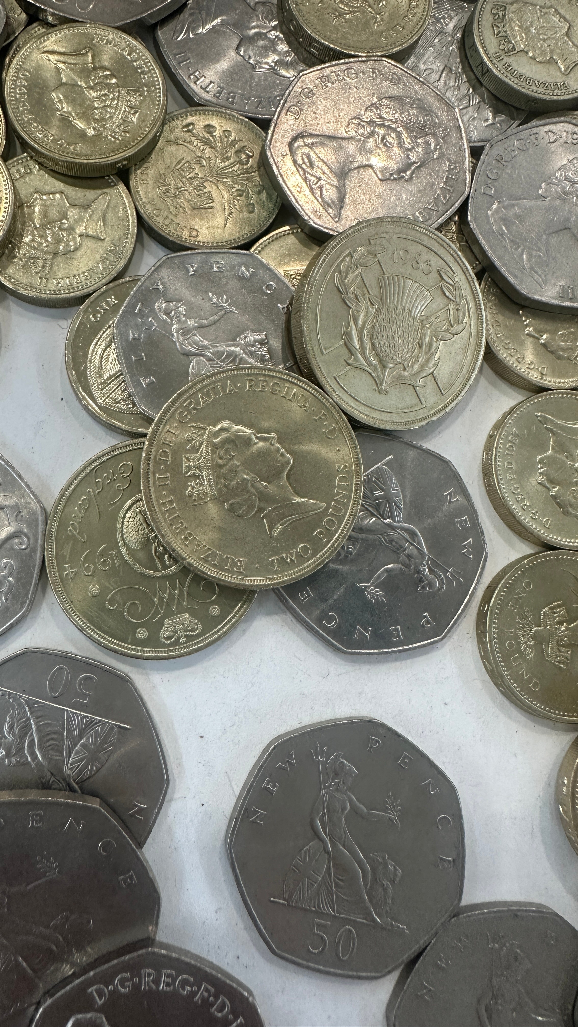 Selection of old £1, £2 and 50p coins approximately £70 in total - Image 5 of 5