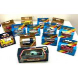 Selection of boxed Matchbox cars includes Volvo, Jaguar, Fiat etc