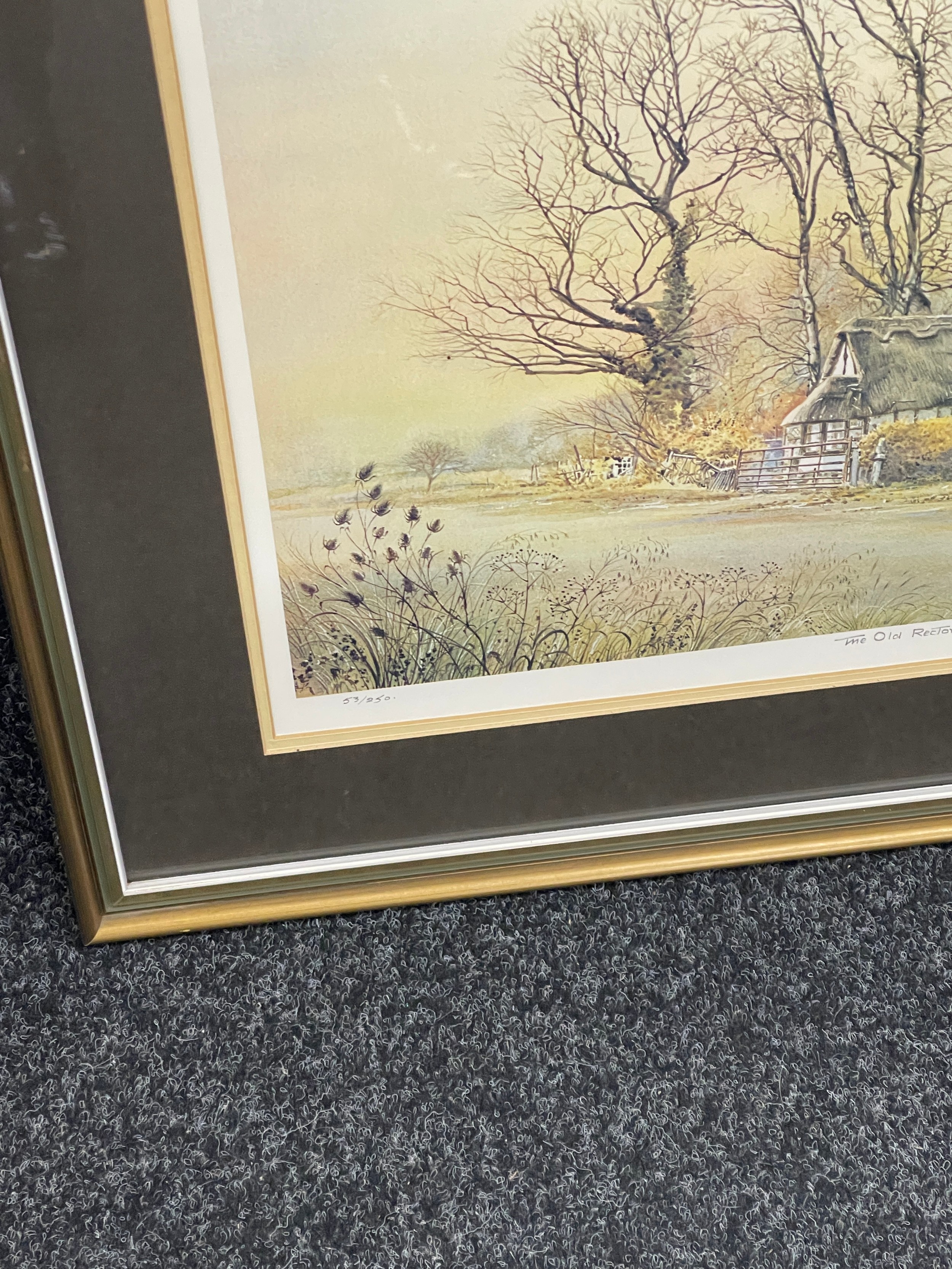 Framed The Old Rectory Lodge print by K.G Summers, signed limited edition number 53/250 measures - Image 4 of 4