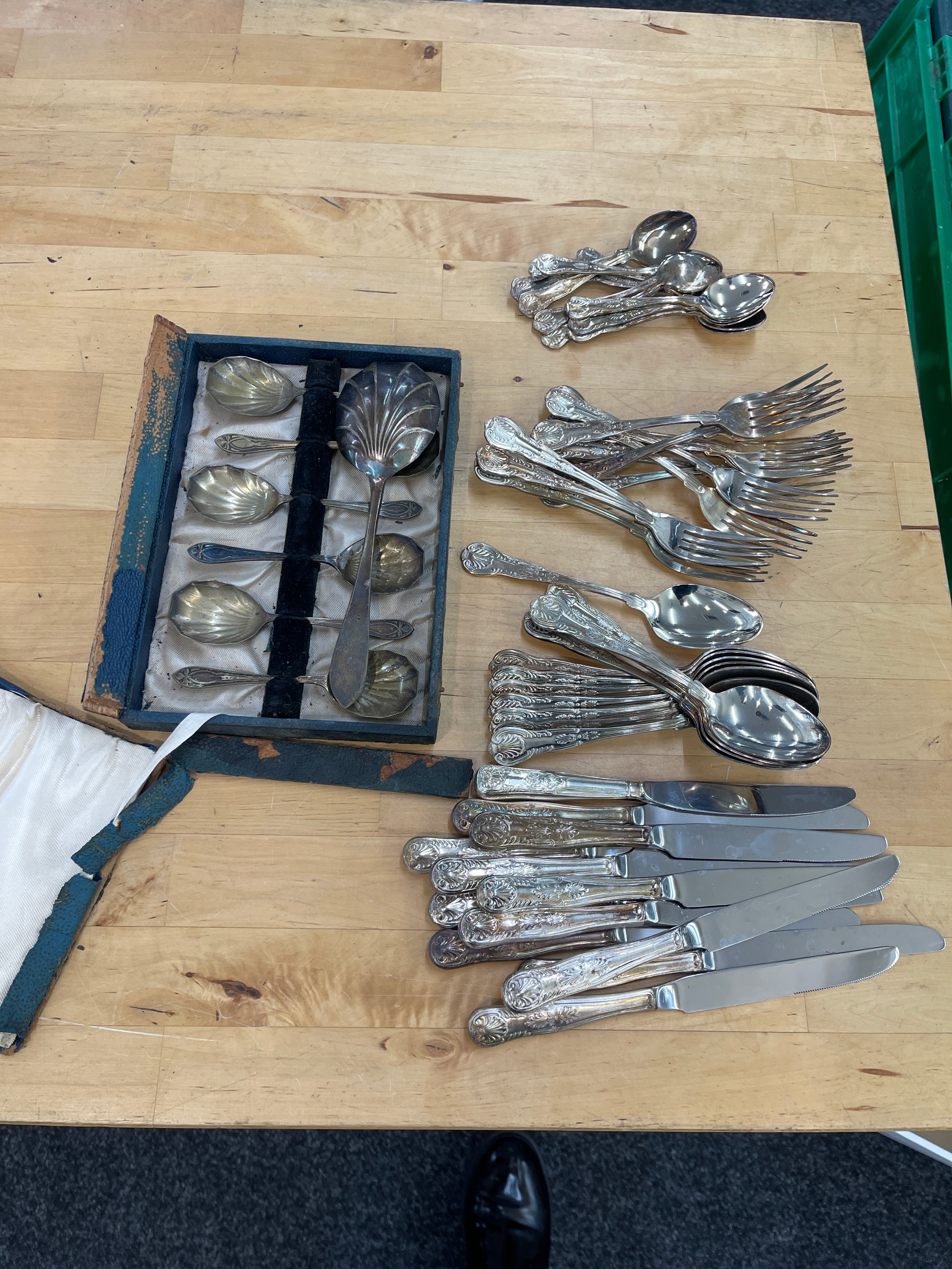 Selection of silver plated cutlery