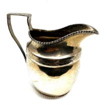 Georgian silver milk jug weight 113g