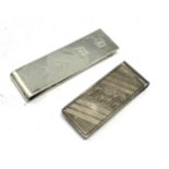 2 x .925 sterling money clips