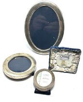 4 x .925 sterling silver photography frames